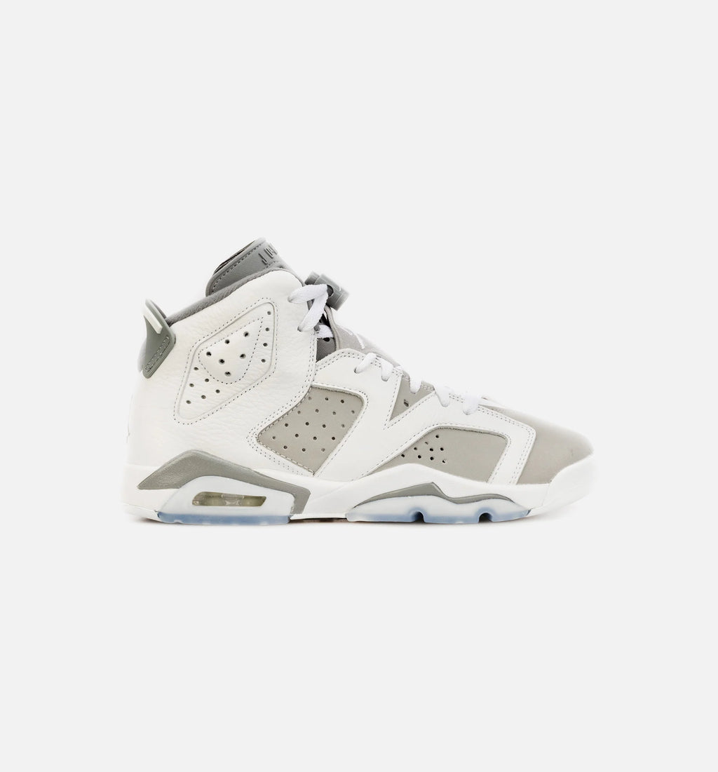 Air Jordan 6 Retro Cool Grey Grade School Lifestyle Shoe White Grey
