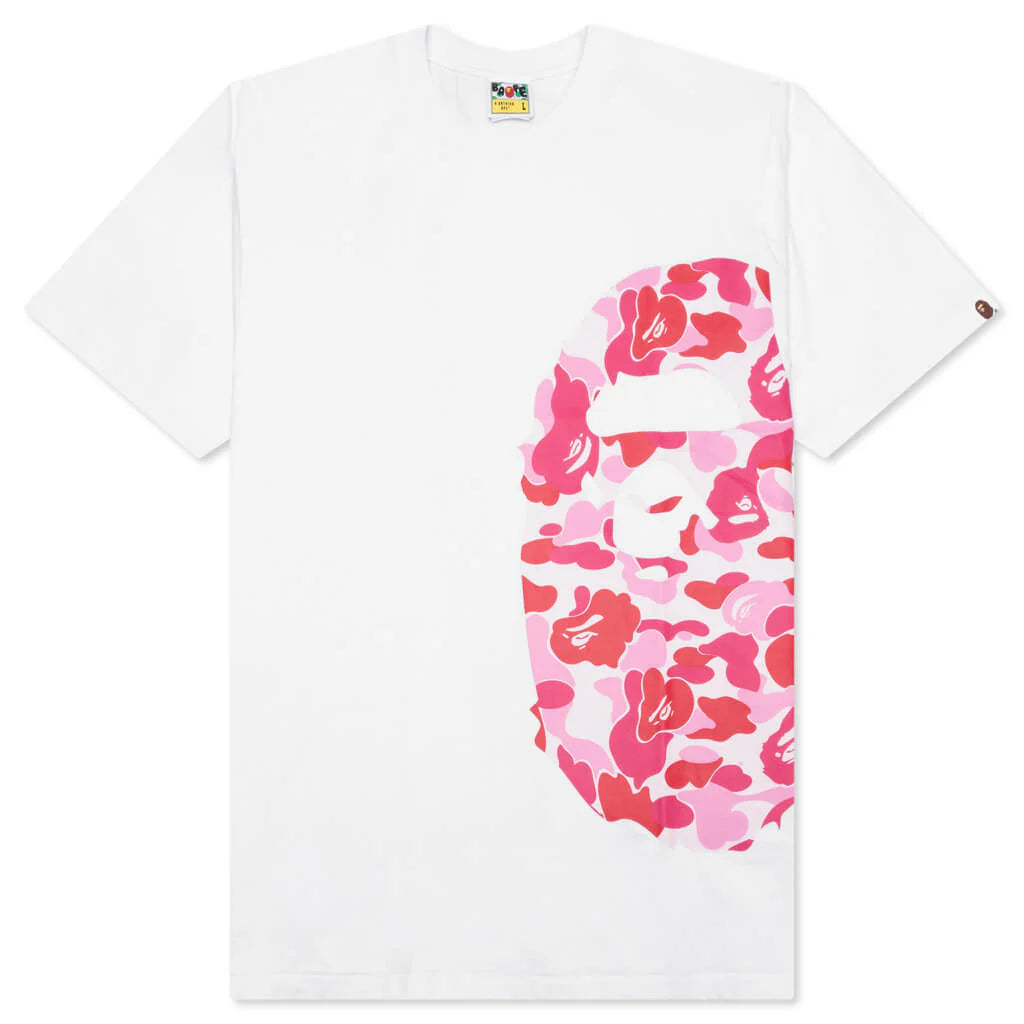 Abc Camo Side Big Ape Head Tee White Pink