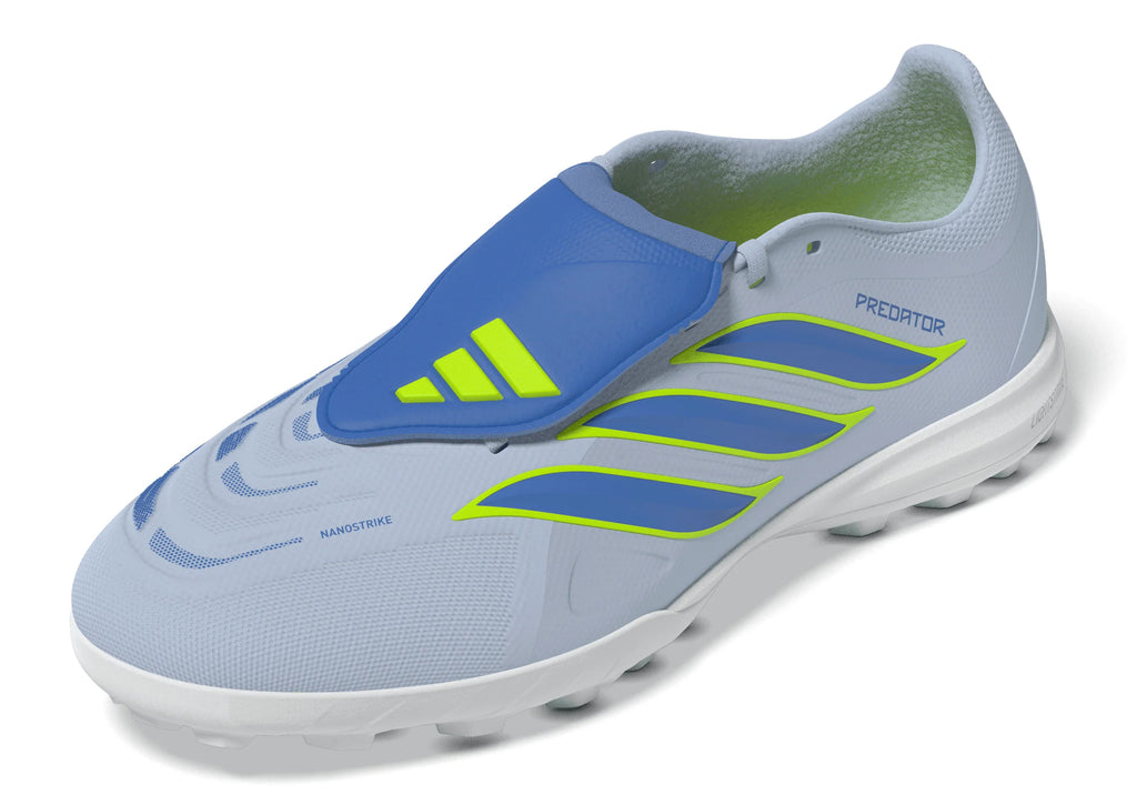 adidas Predator League Fold Over Tongue TF Turf Mens Soccer Cleats Sky Blue Yellow
