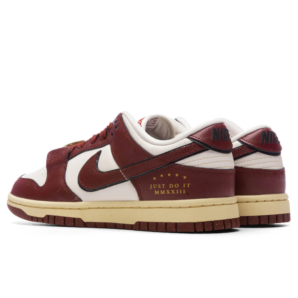 Womens Dunk Low SE Sisterhood Team Red Sail Team Red Black Muslin