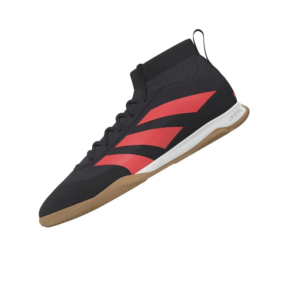 adidas Predator League Mid IN Indoor Soccer Shoes Black Turbo White