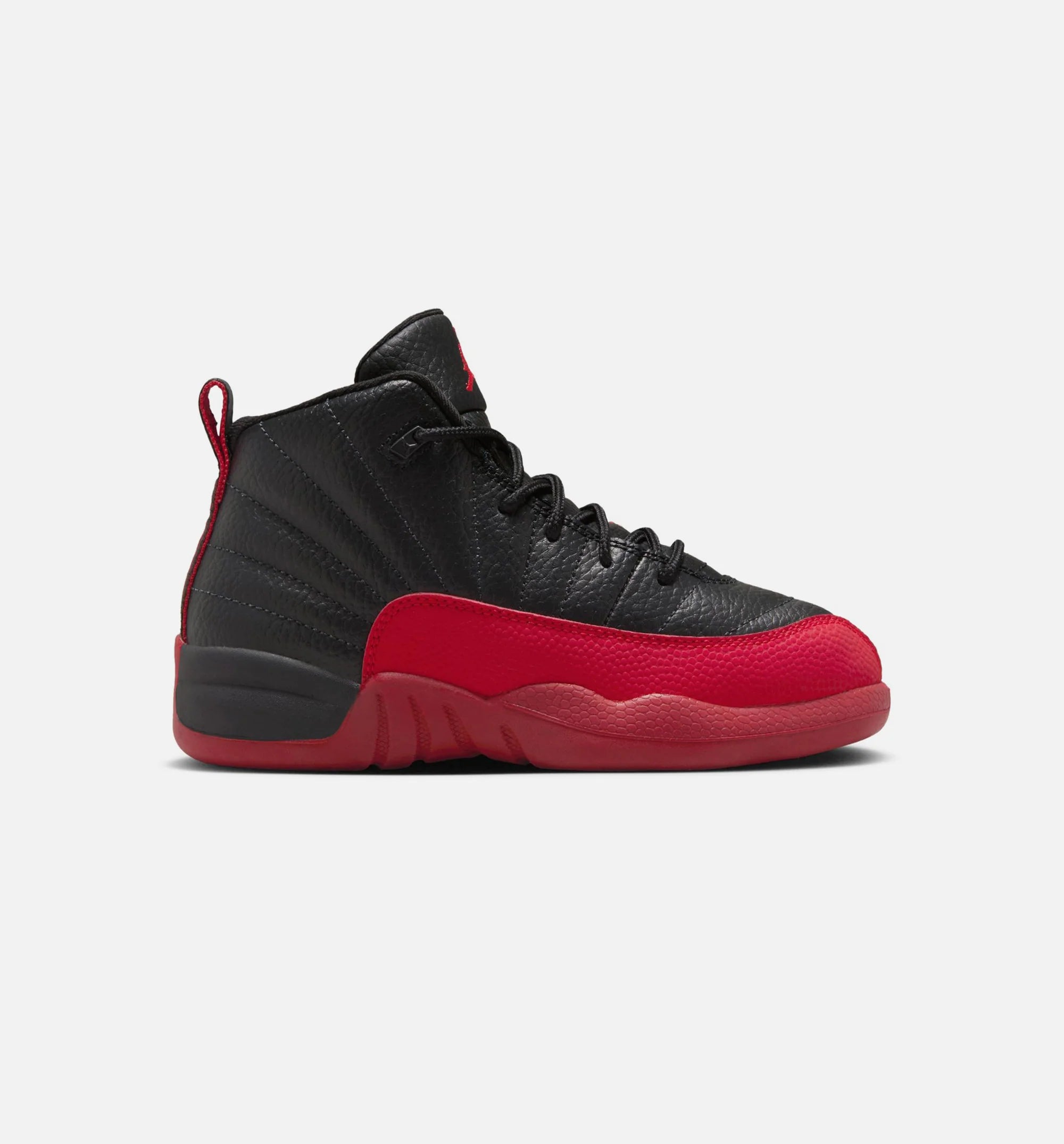 Air Jordan 12 Retro Flu Game Preschool Lifestyle Shoe Black Varsity Red