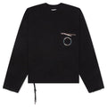 Pocket Pullover Crewneck Black