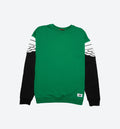 Air Jordan Wings Classic Mens Crew Shirt Pinke Green Black Ivory