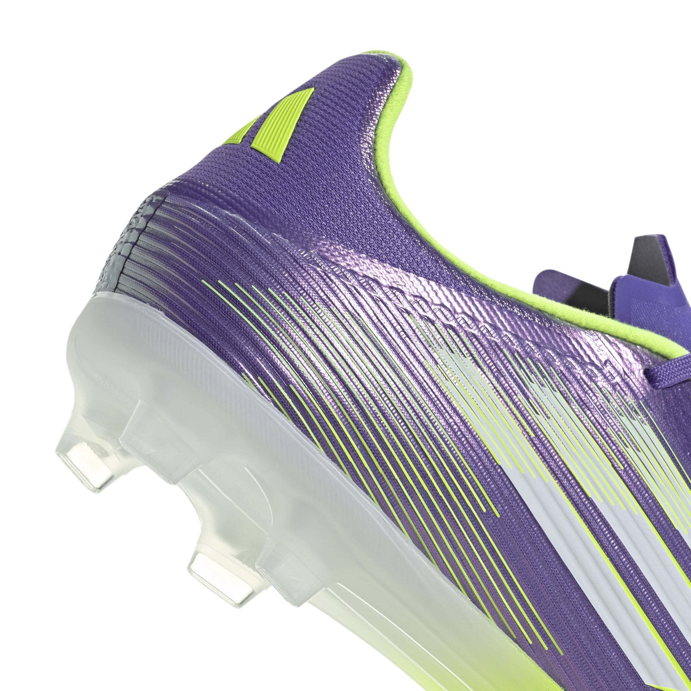 adidas F50 League Firm Multi Ground Soccer Cleats Purple White Lemon