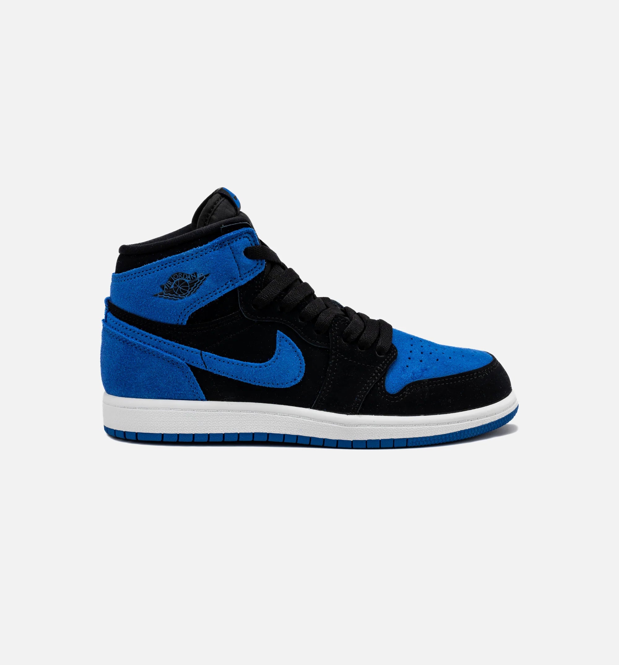 Air Jordan 1 Retro High OG Royal Reimagined Preschool Lifestyle Shoe Black Royal Blue White Free Shipping