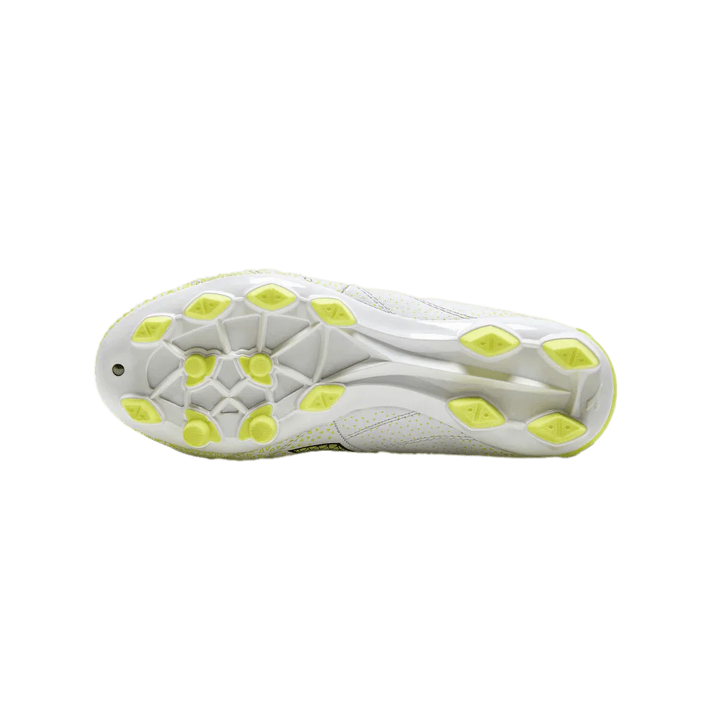Diadora Brasil Elite GR LT LPU Youth Firm Ground Boots White Black Yellow