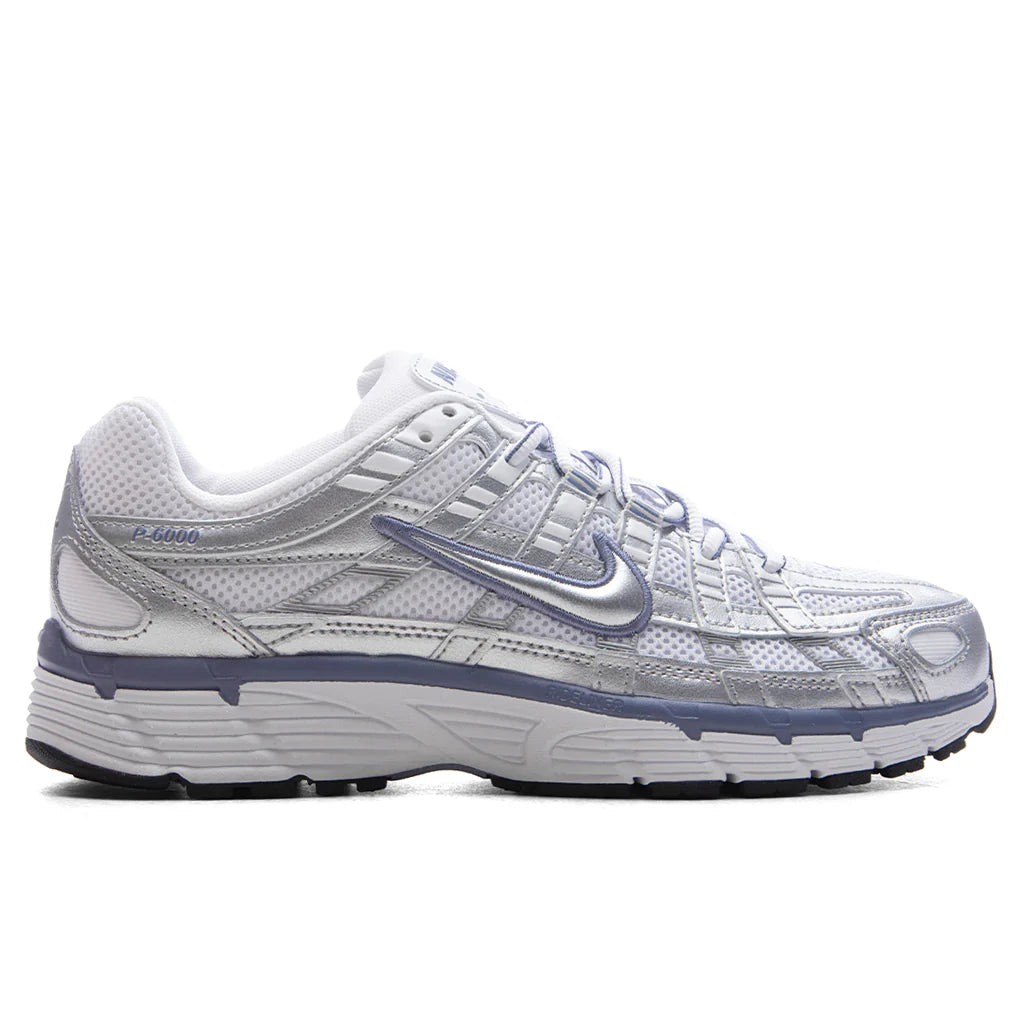 Womens P 6000 Metallic Silver World Indigo White