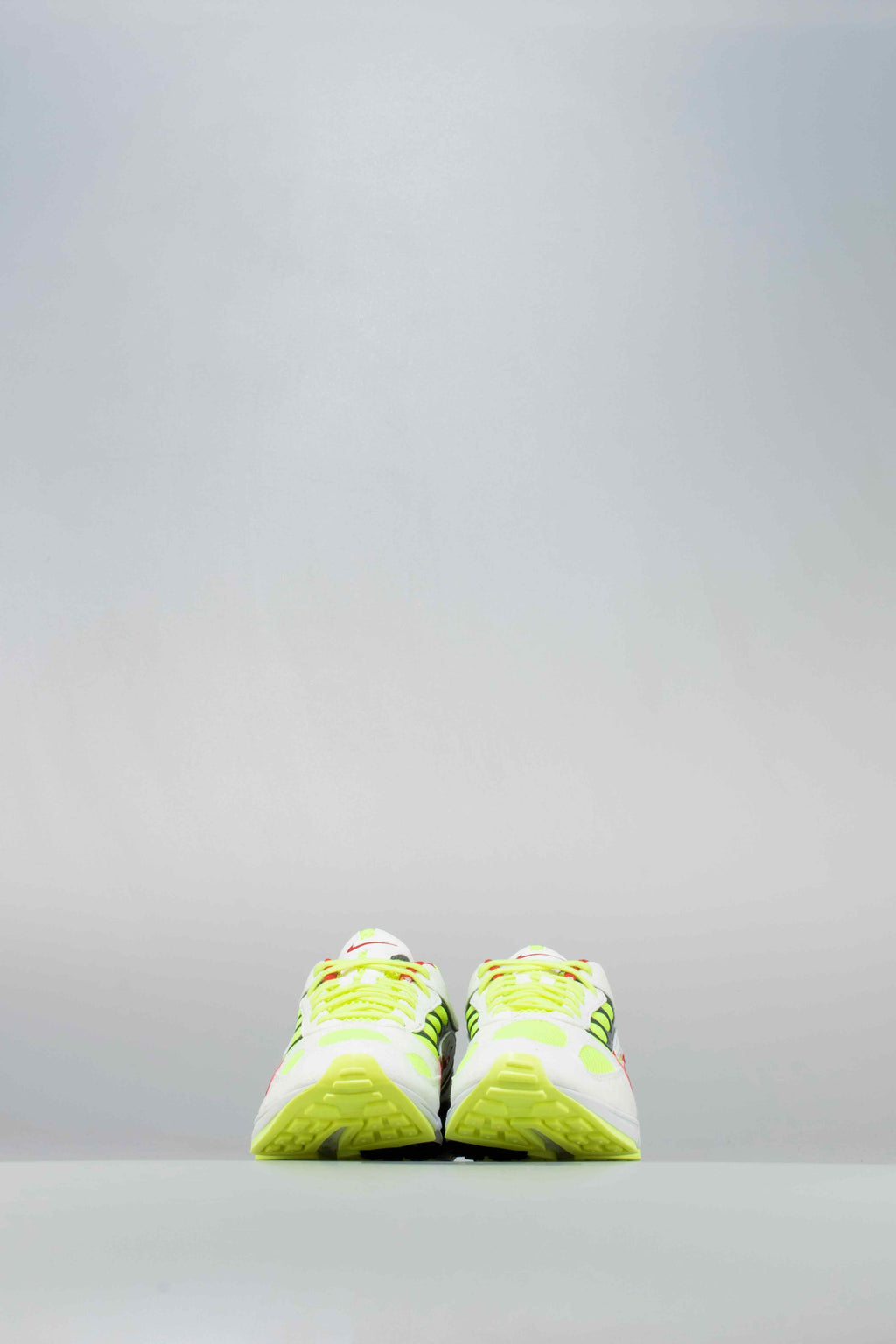 Air Ghost Racer Mens Running Shoe White Neon Yellow Atom Red Dark Grey