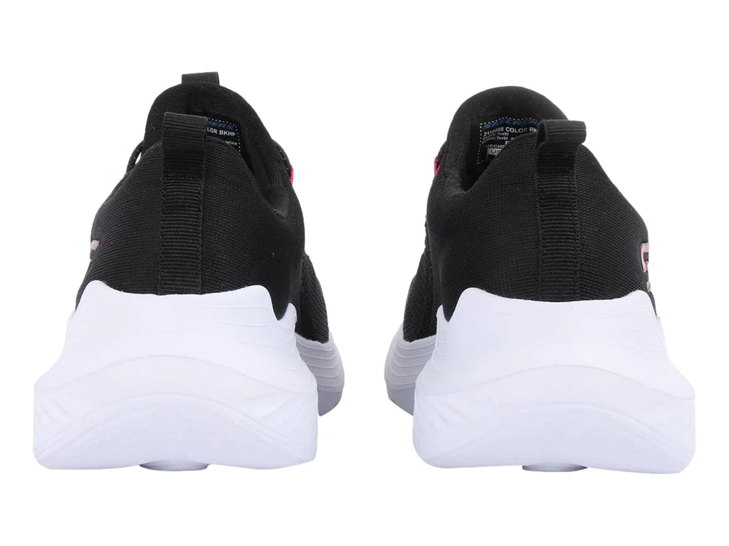 Tenis Skechers BOBS Sport Negro con Fucsia para Mujer