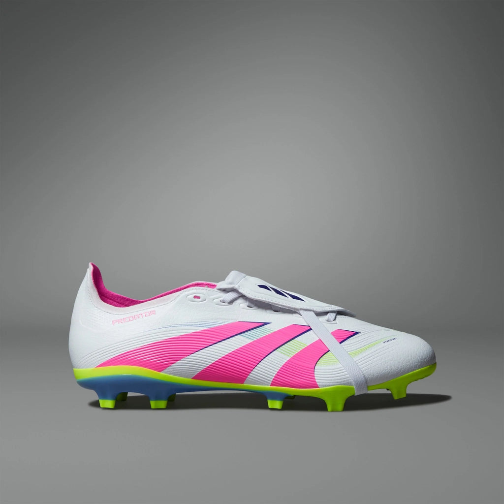 adidas Predator League Fold Over Tongue Firm Multi Ground Boots White Pink