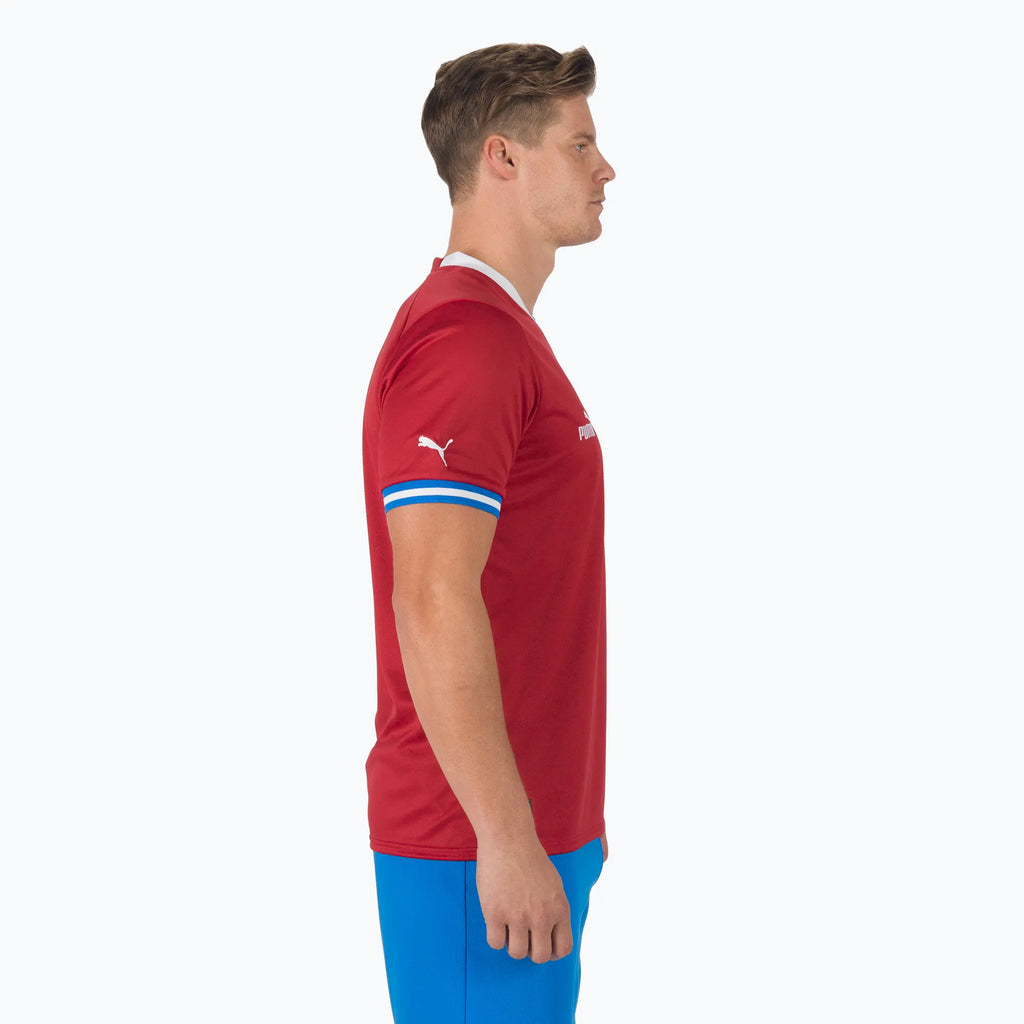 PUMA Mens Czech Republic Home Jersey 22 Red White