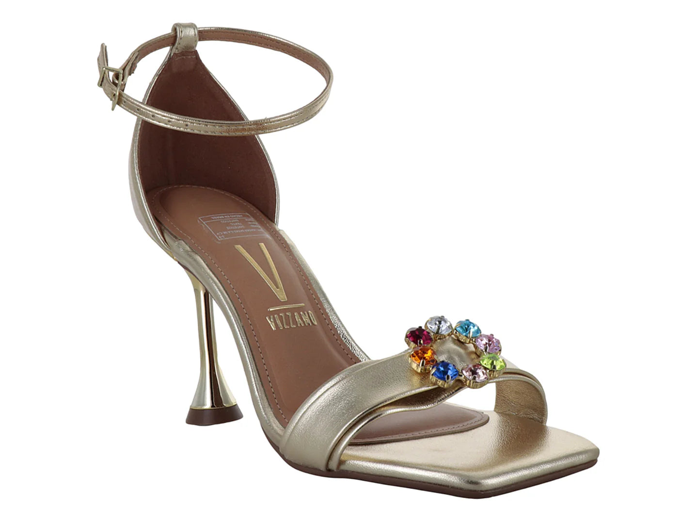 Sandalias de Tacón Alto Vizzano Dorado para Mujer