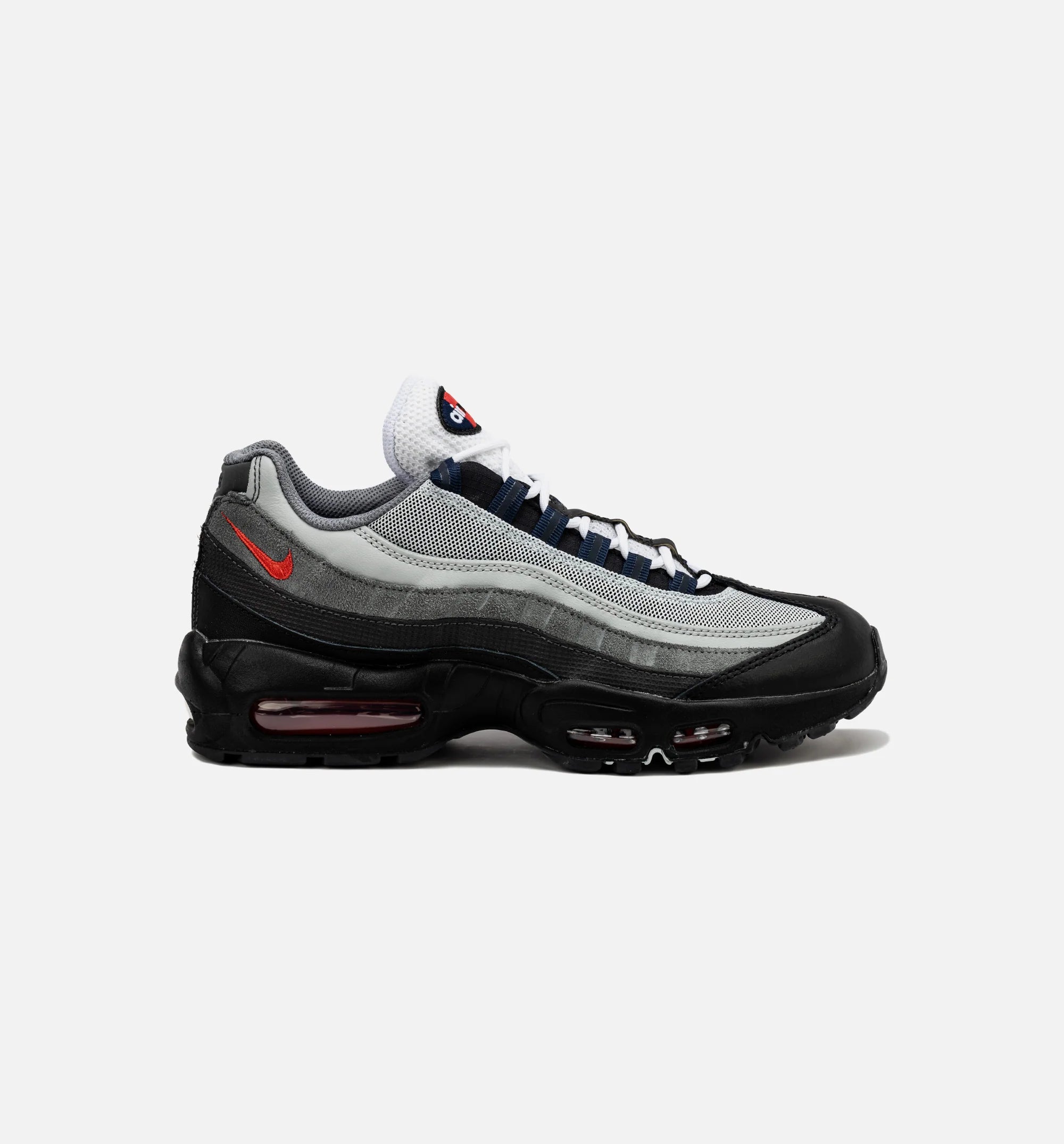 Air Max 95 Mens Lifestyle Shoe Black Anthracite Smoke Grey Track Red