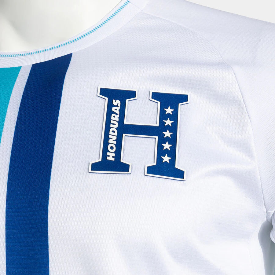 Joma Honduras Home Mens Soccer Jersey 26 White Royal