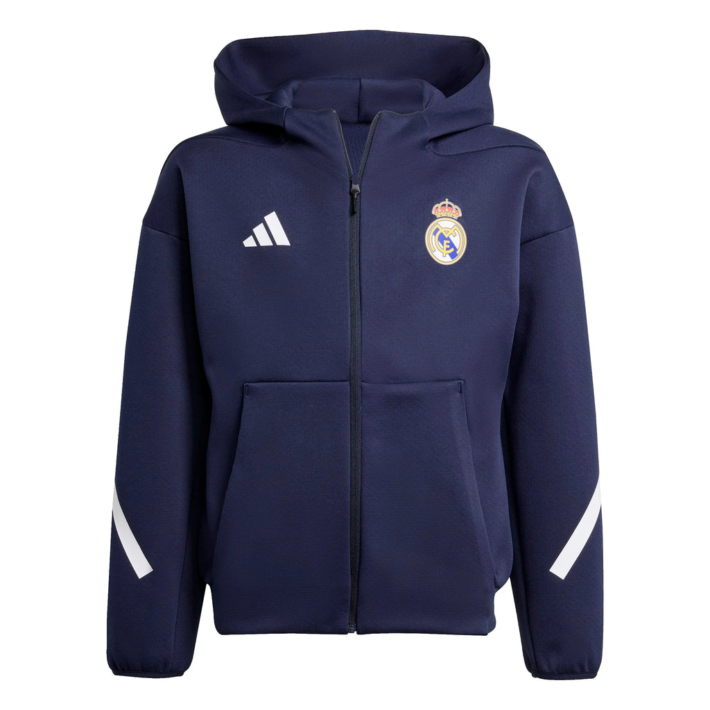 adidas Real Madrid ZNE Anthem Jacket Youth Navy