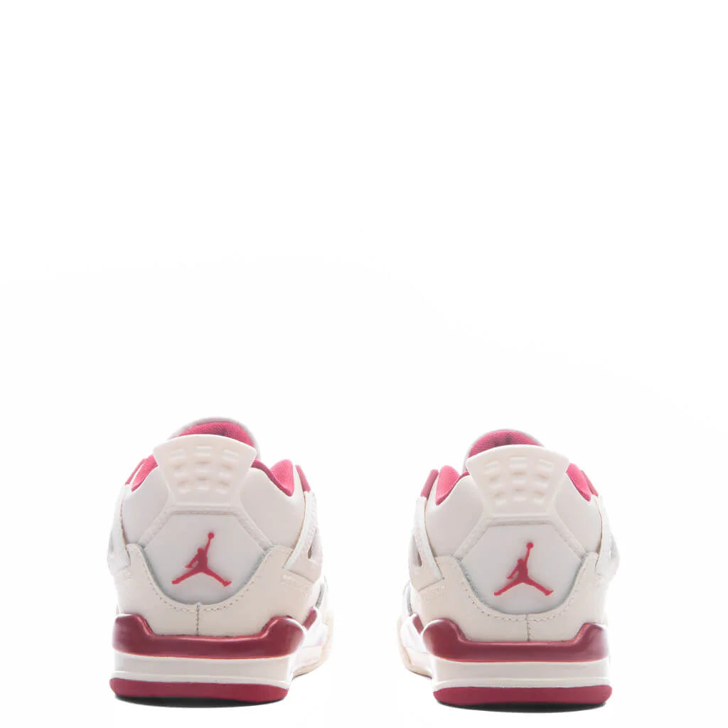 Air Jordan 4 Retro Valentines Day TD Pale Ivory Sierra Red