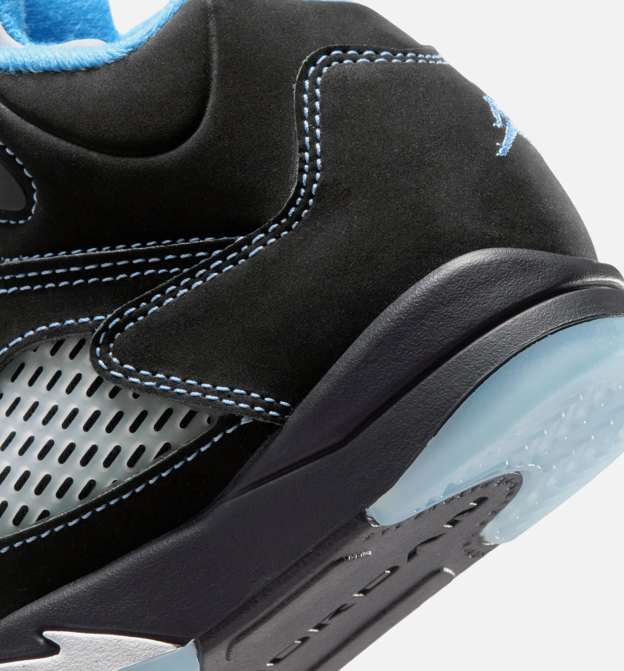 Air Jordan 5 Retro Black Carolina Preschool Lifestyle Shoe Black University Blue White Free Shipping