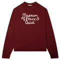 Scribble Crewneck Burgandy