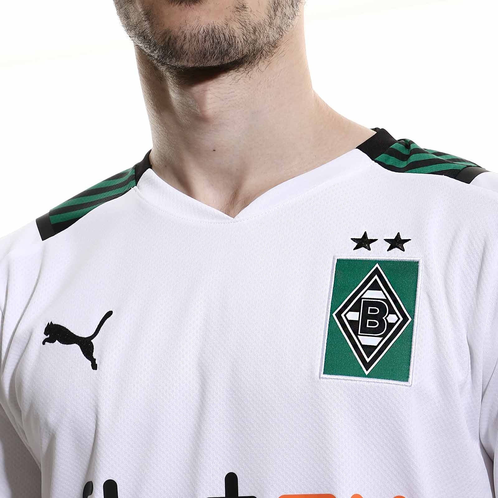 PUMA Borussia Monchengladbach Home Jersey 21 White Power Green