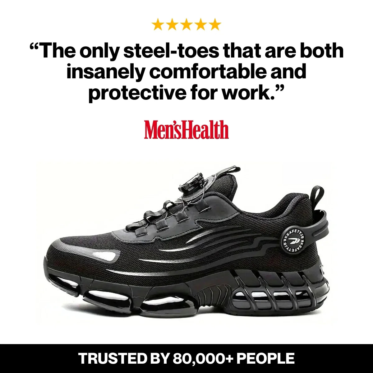 Axon Healthy Protective Steel Toe Sneakers Black Friday