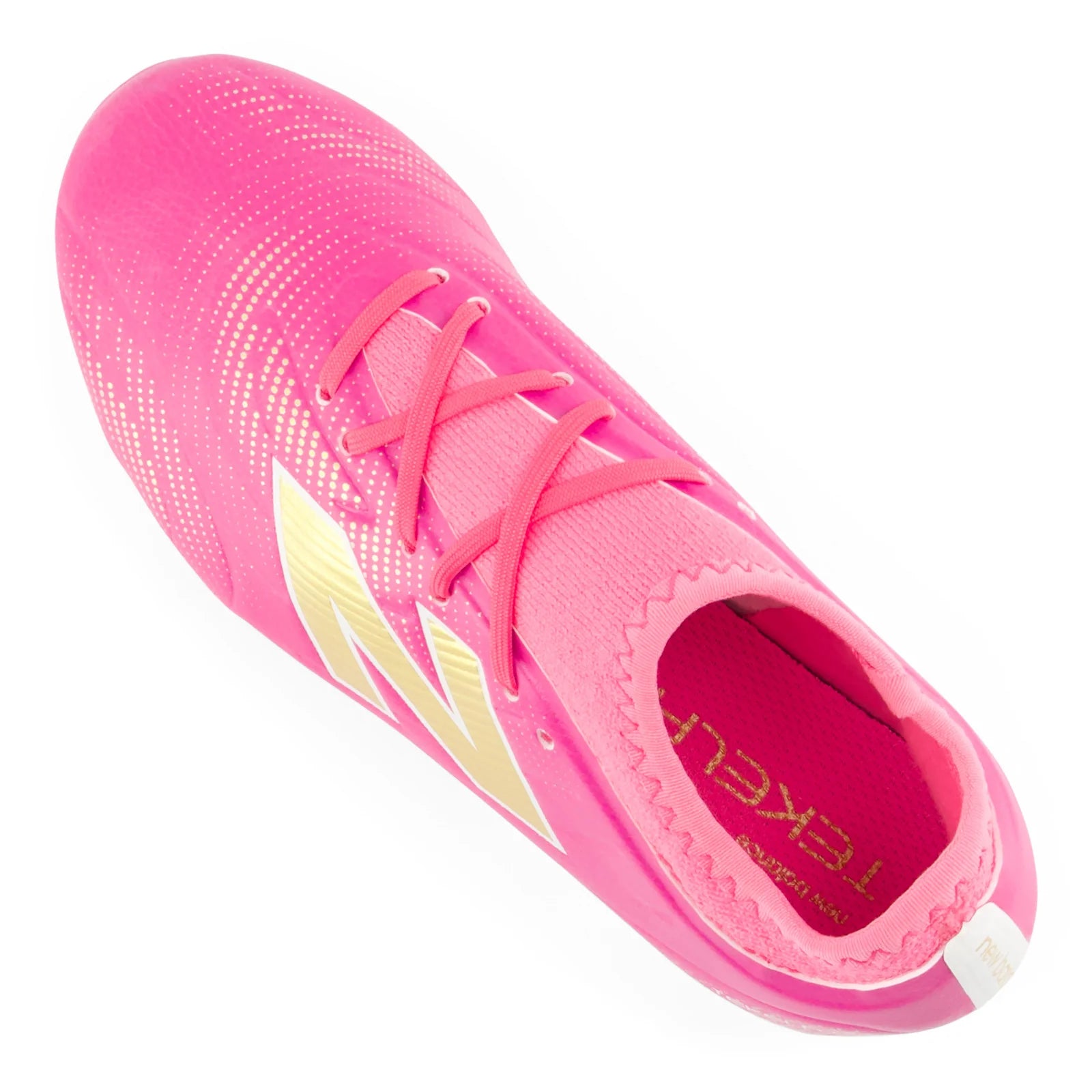 New Balance Tekela Team Low V5 FG Firm Ground Youth Soccer Cleats Pink Heat