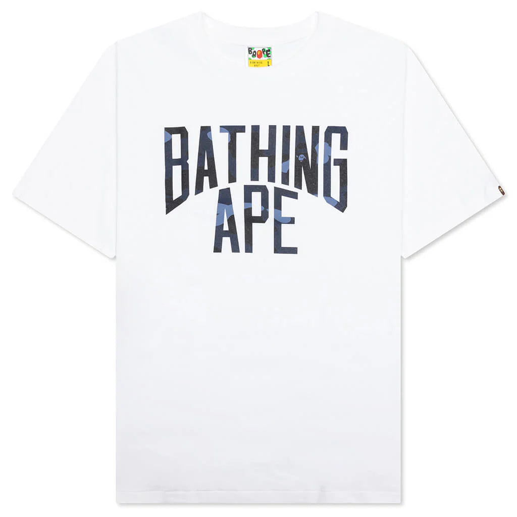 Color Camo Bathing Ape Tee White