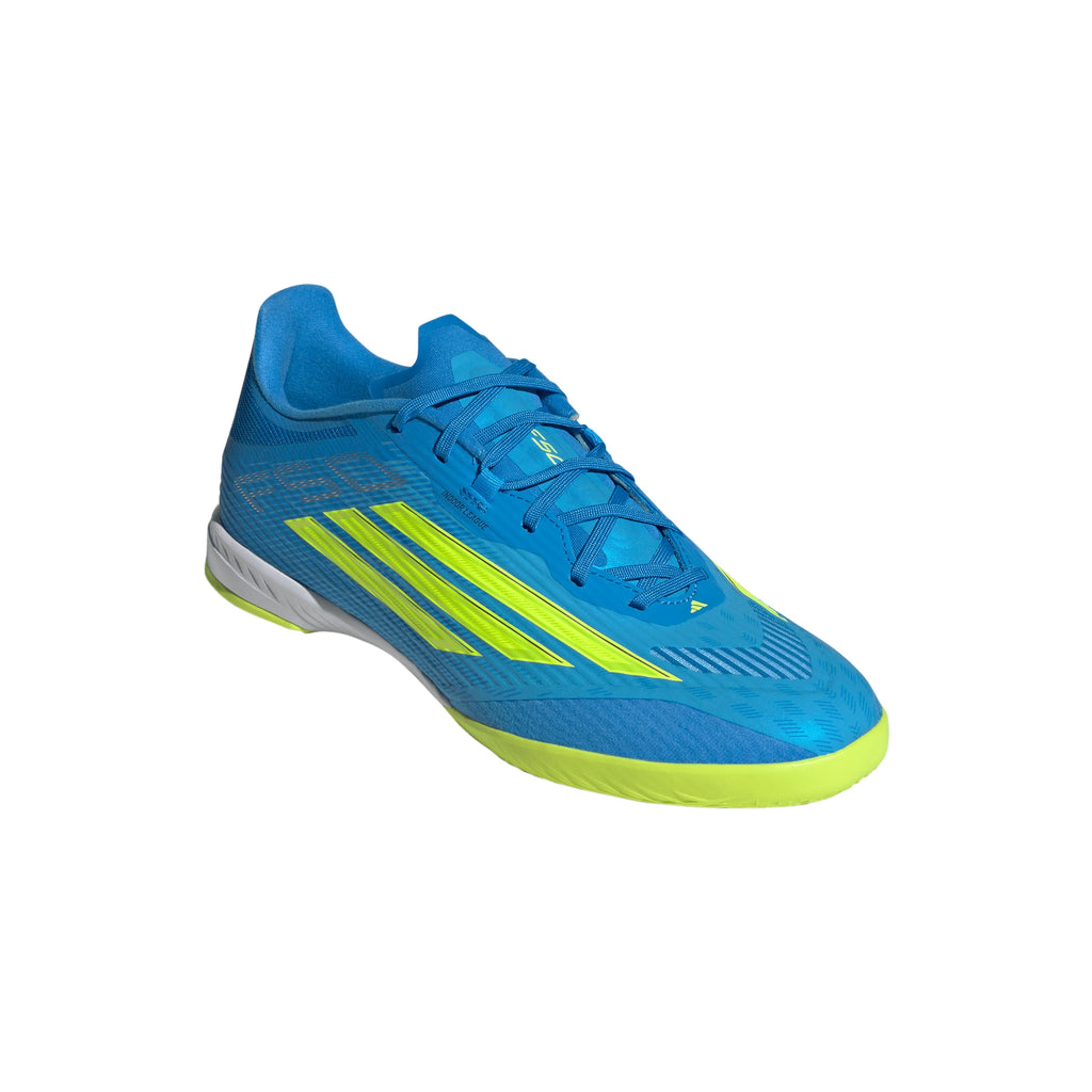 adidas F50 League IN Indoor Mens Soccer Shoes Blue Yellow Aqua