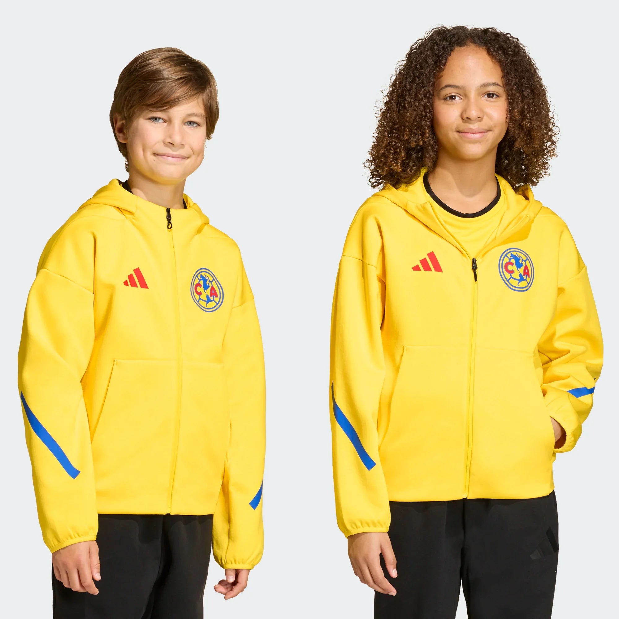 adidas Club America ZNE Anthem Soccer Jacket Yellow