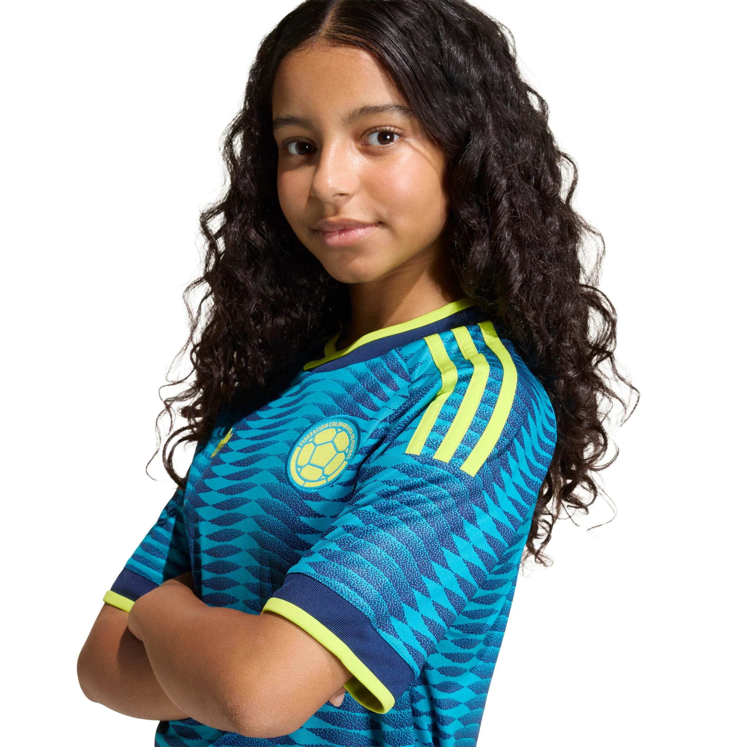 adidas Colombia Away Youth Soccer Jersey 2026 Mistery Petrol Navy