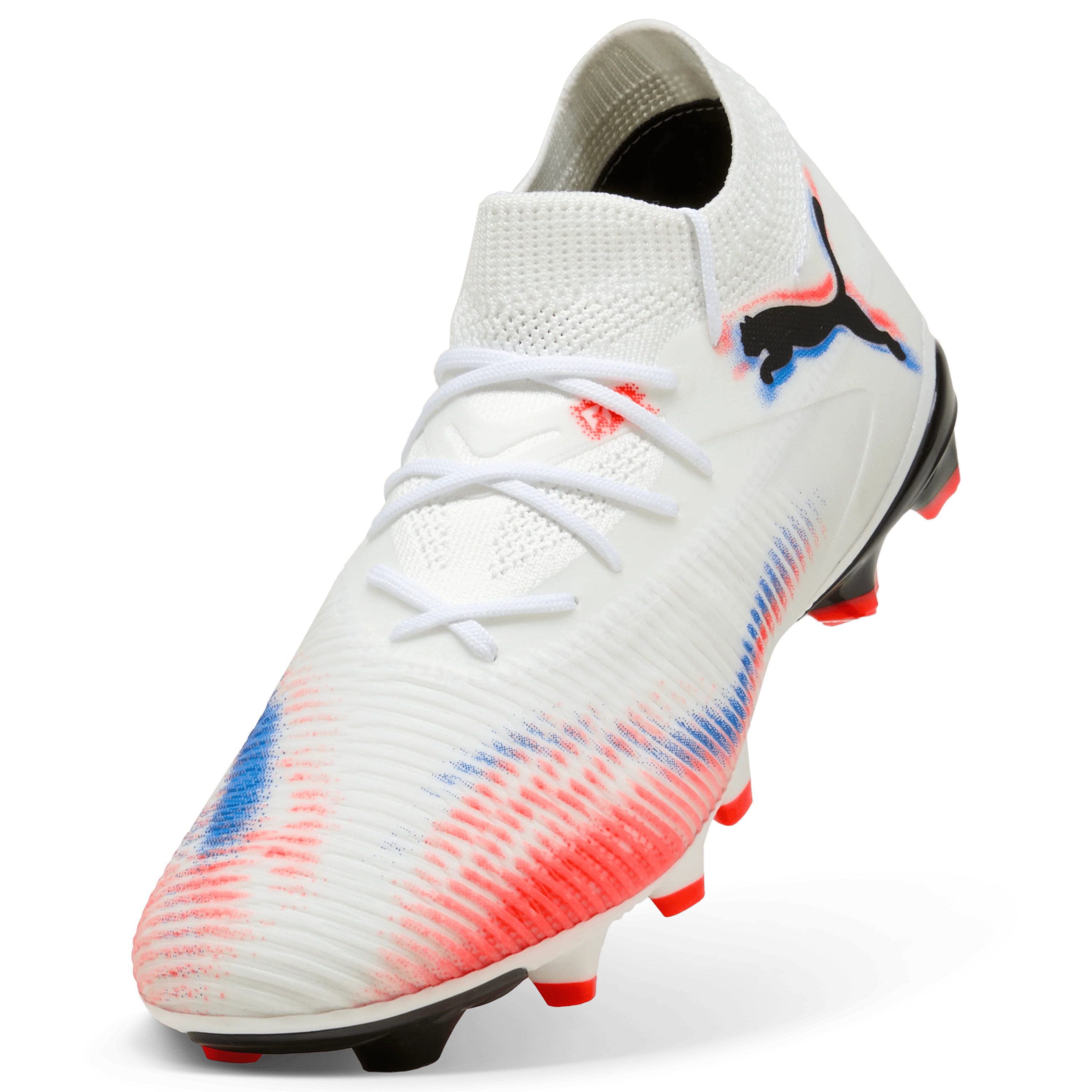 PUMA Future 8 Match FG AG Firm Multi Ground Womens Soccer Cleats White Black
