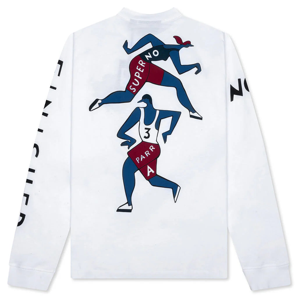 Not Finished Long Sleeve T Shirt White