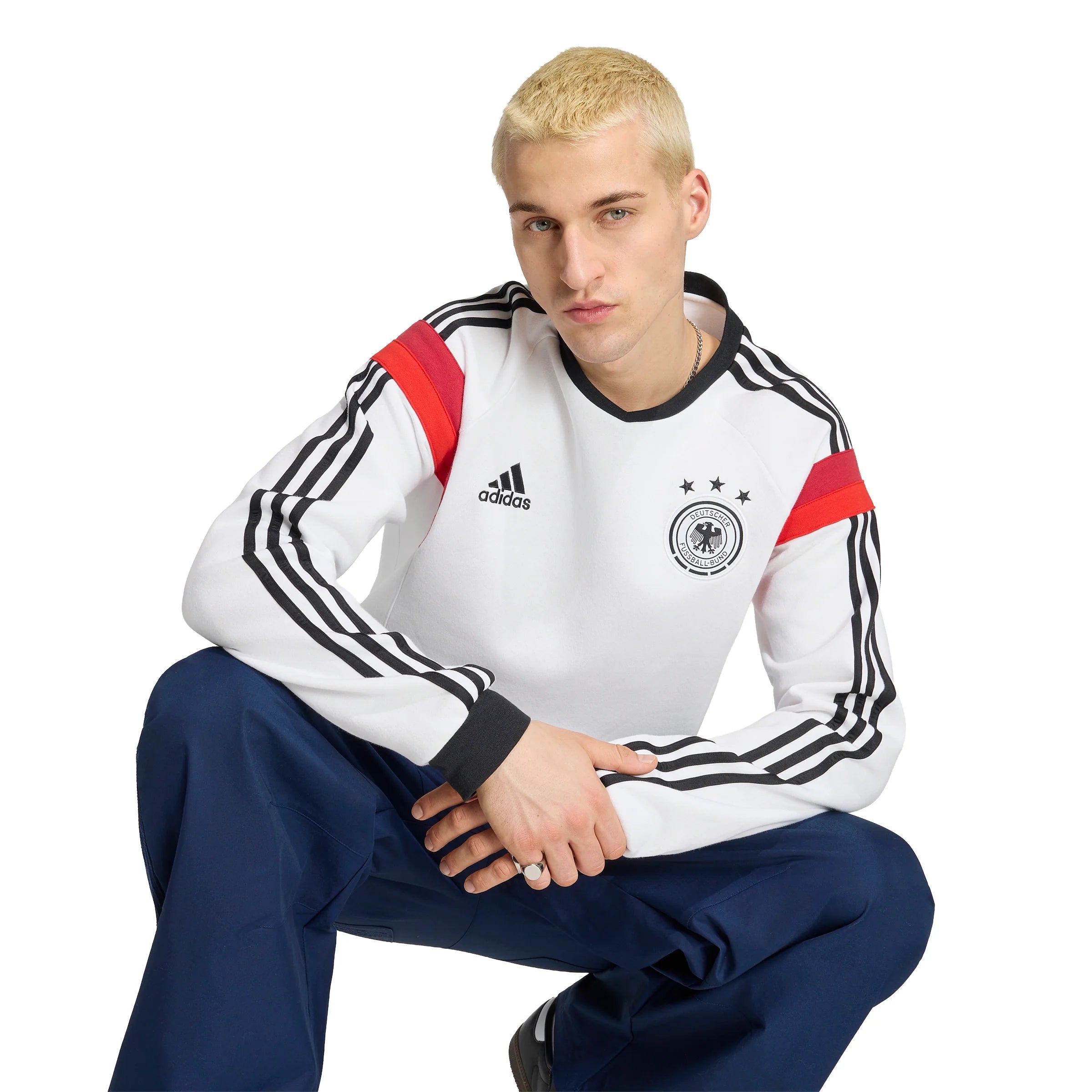 adidas Germany Crew 2014 Mens Soccer Sweatshirt White