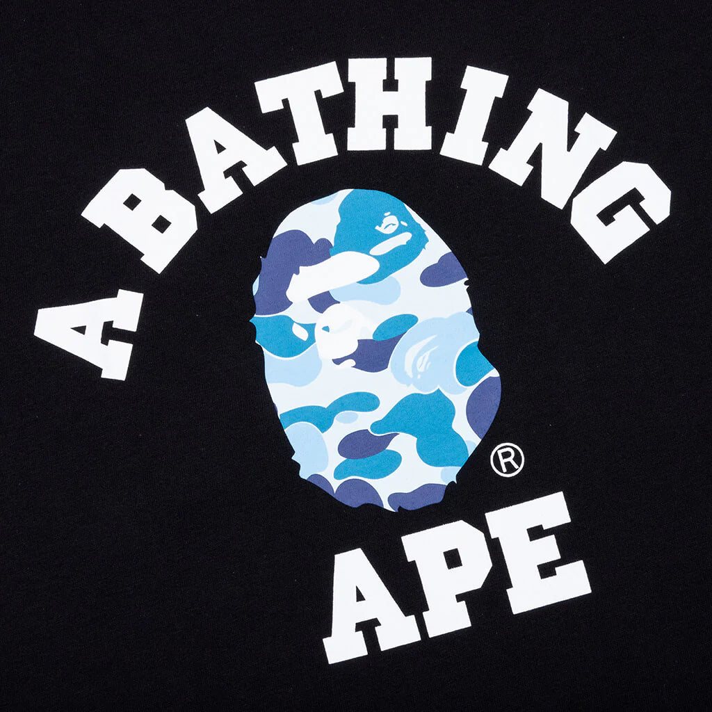 ABC Camo College Tee Black Blue