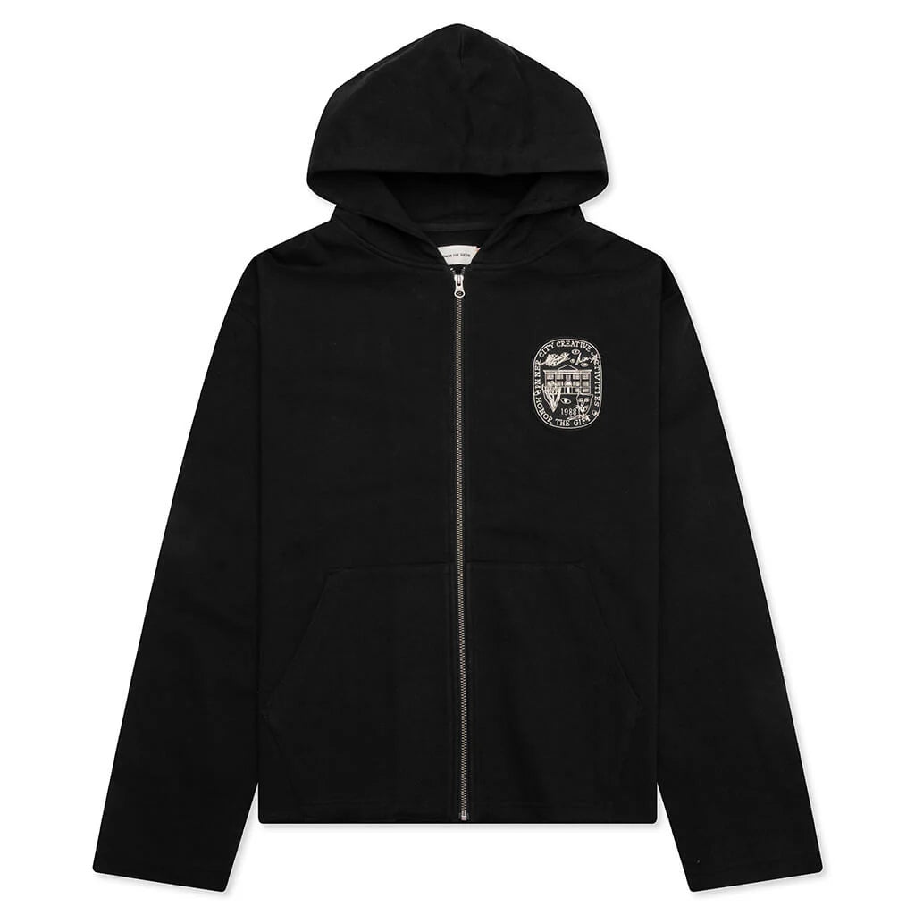 Honor Art Institute Zip Hoodie Black