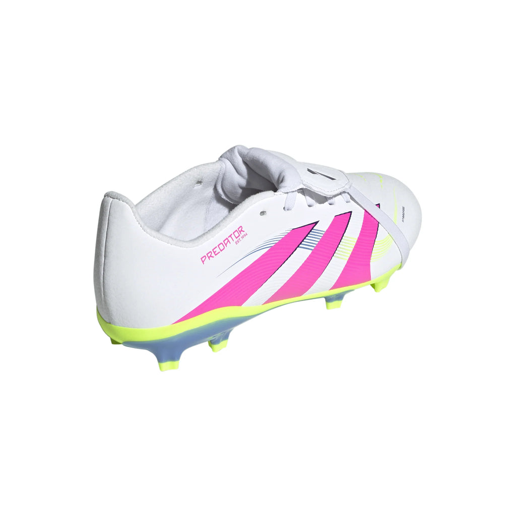adidas Predator League Fold Over Tongue Firm Ground Boots Junior White