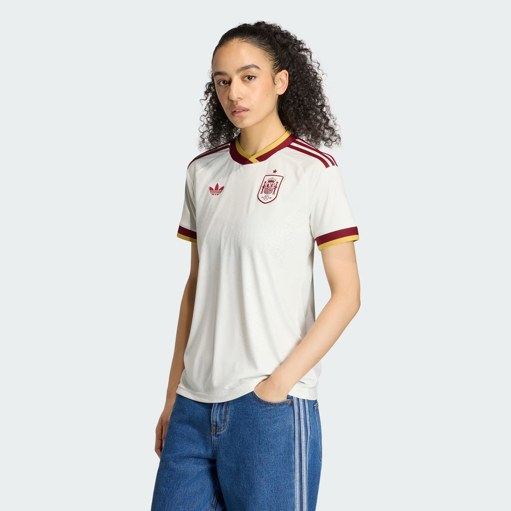 adidas Spain Away Womens Soccer Jersey 2026 White