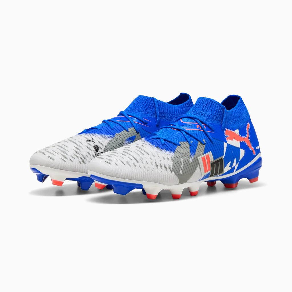 PUMA Future 8 Match Forever FG AG Firm Ground Soccer Cleats White Blue