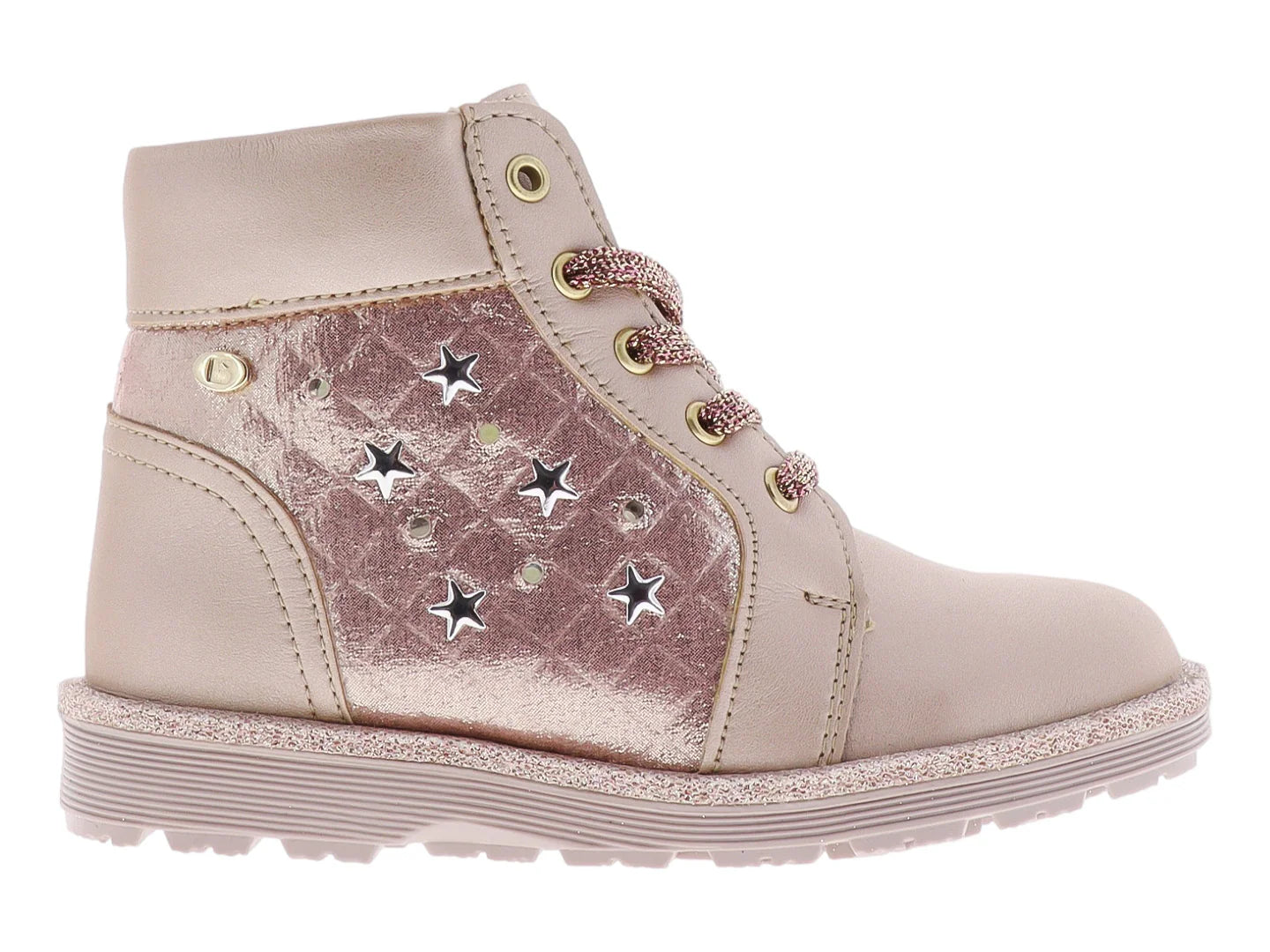Botas Coqueta Oro Rosado para Niña