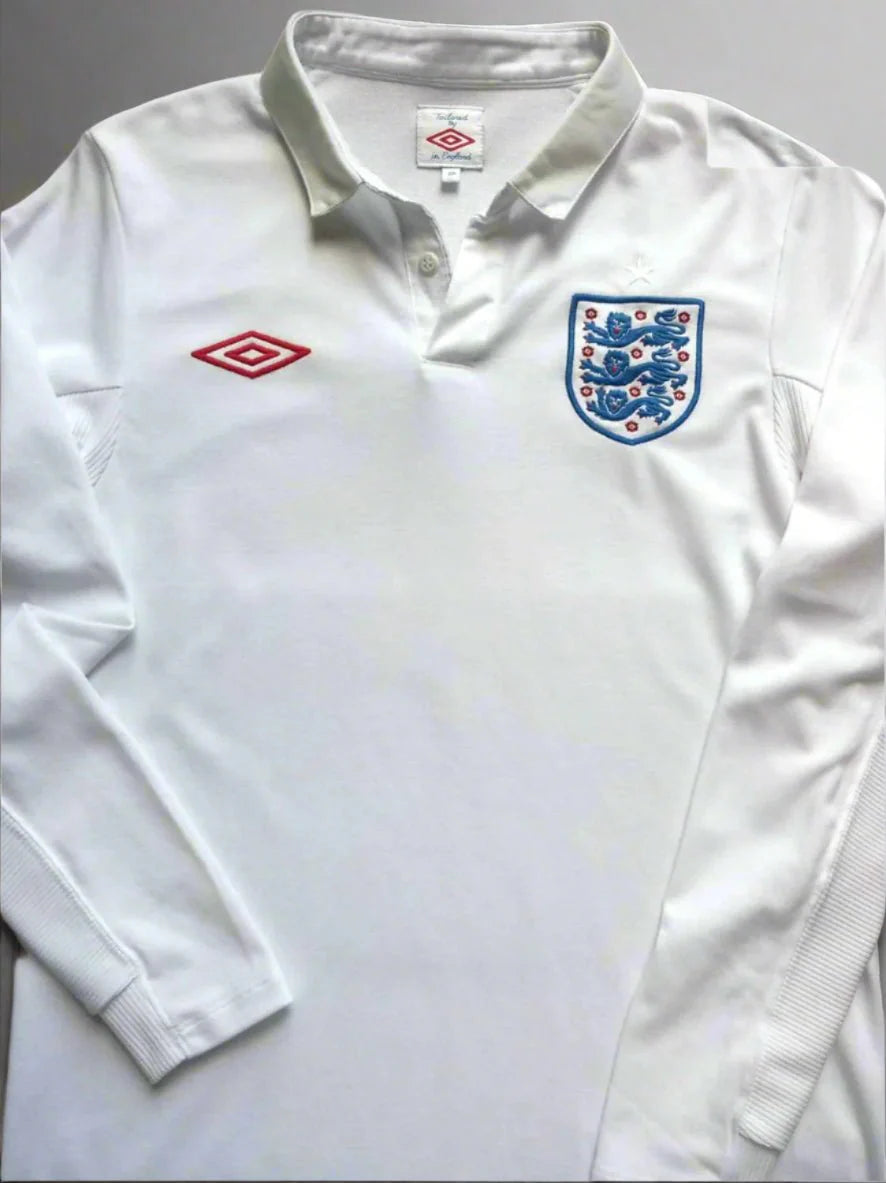 Umbro England Home Long Sleeve Jersey 2010 2011 White
