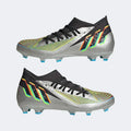 adidas Predator Edge3 FG Firm Ground Soccer Cleats Silver Black