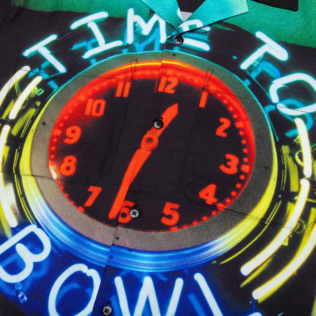 Time Bowling Button Up Black