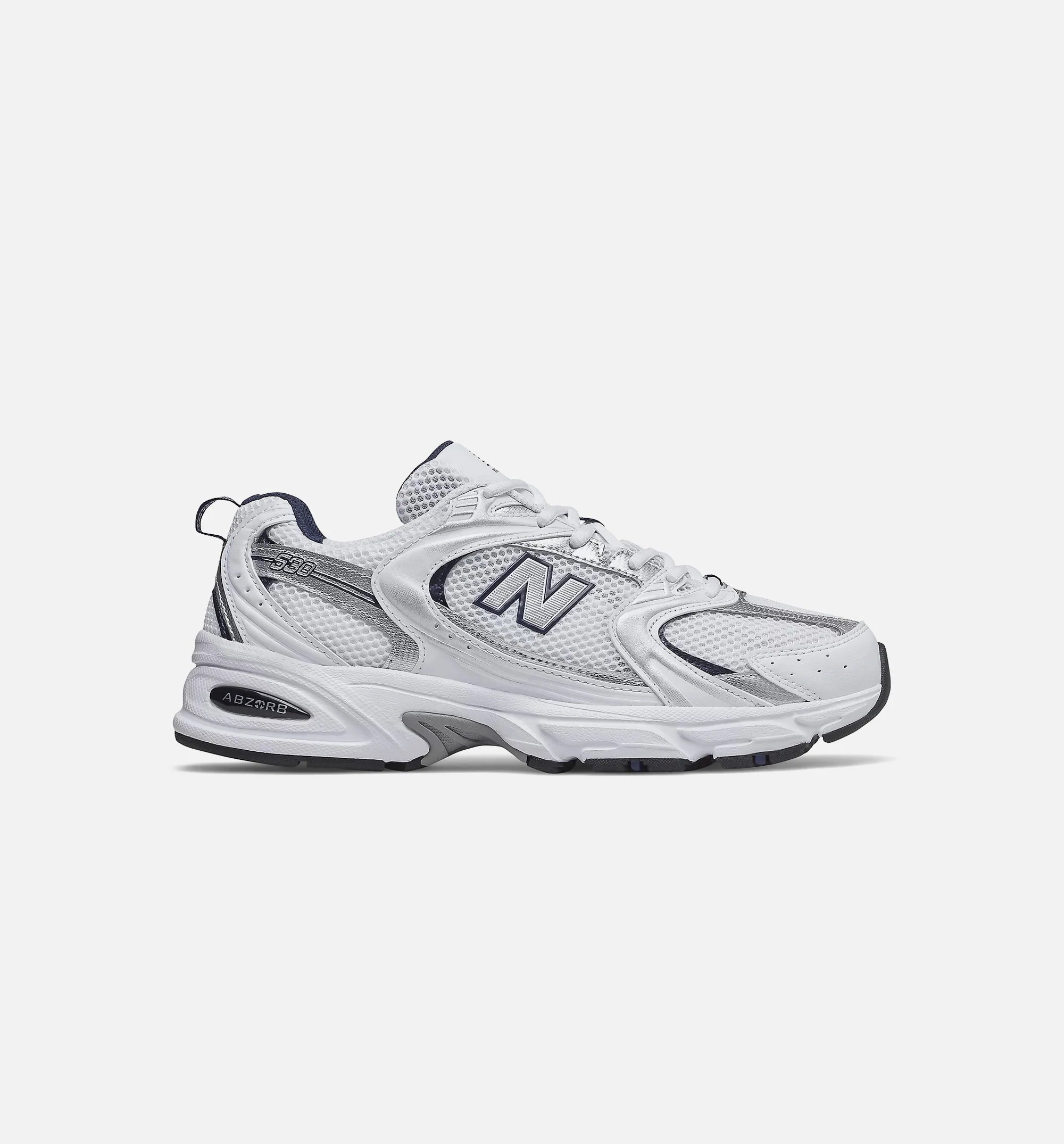 530 White Silver Navy Mens Lifestyle Shoe White Natural Indigo
