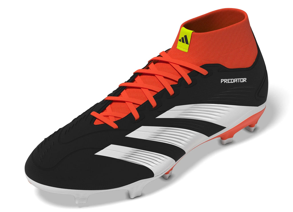 adidas Predator League Sock FG Firm Ground Soccer Cleats Core Black White Red