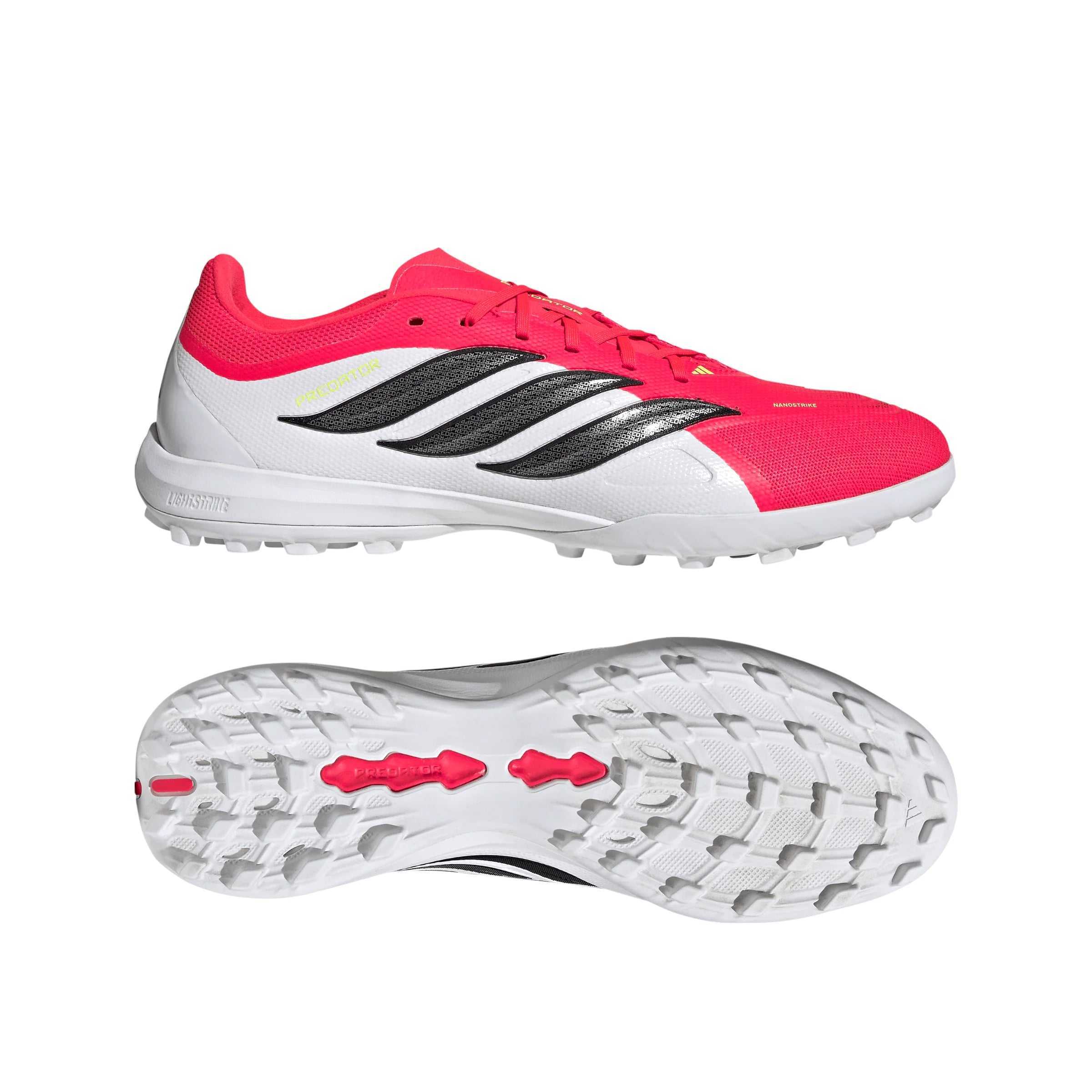 adidas Predator League Fold Over Tongue IN Indoor Mens Soccer Shoes Red Black White