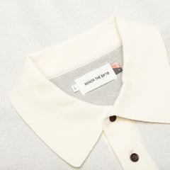 Knit H Pattern Polo Bone