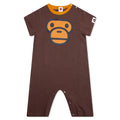 Infants Milo Face Rompers Brown
