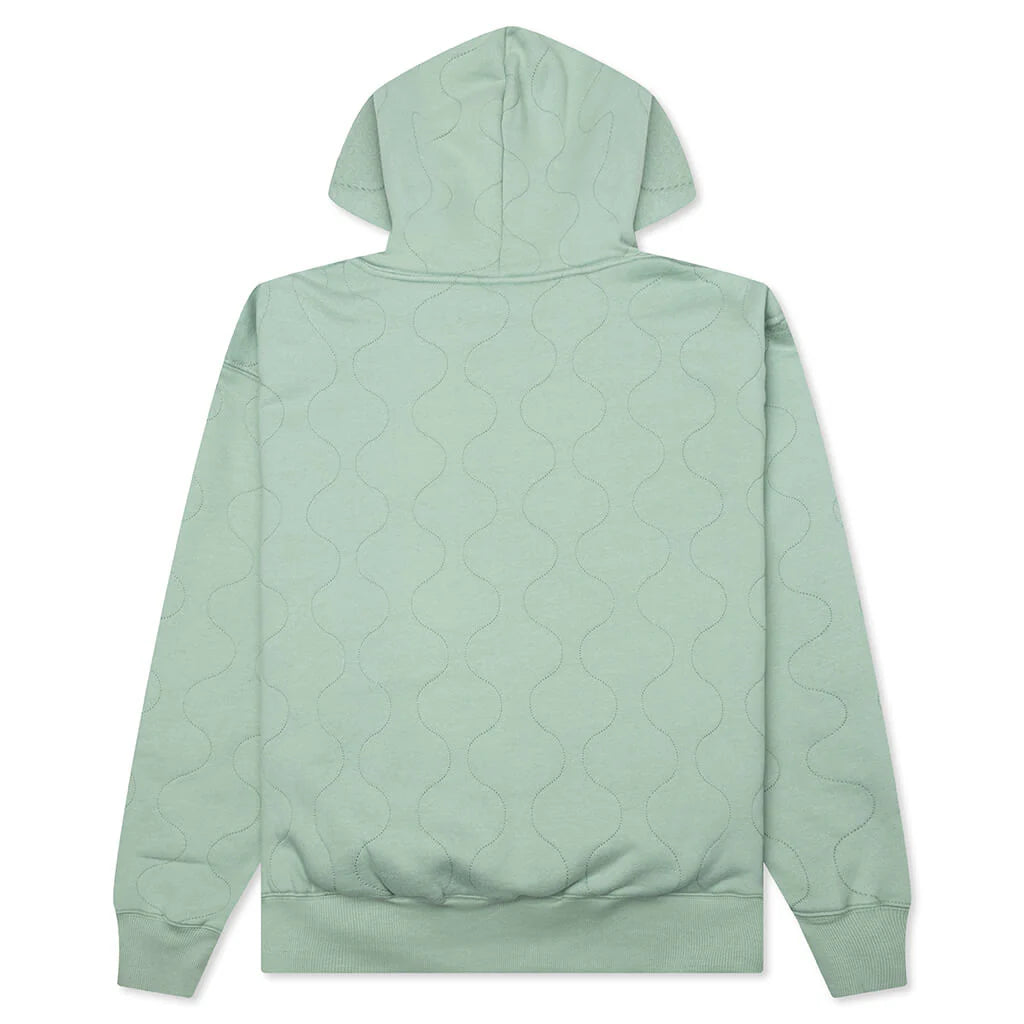 Wave Quilted Hoodie Matcha