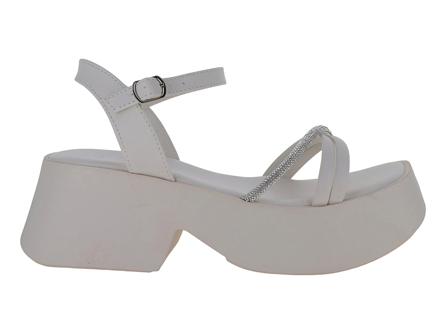 Sandalias Luna Rosa Plataforma Color Latte para Mujer
