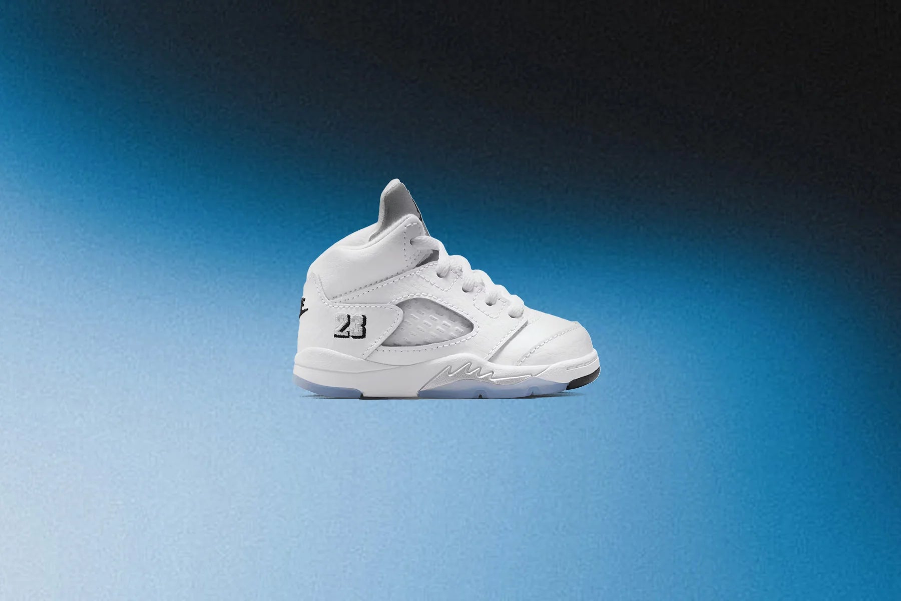 Air Jordan 5 Retro White Metallic TD White Black Metallic Silver